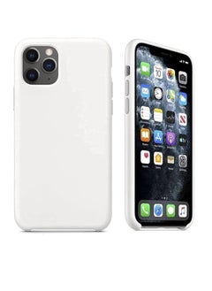 Compatible with iPhone 14 Pro Case, Liquid Silicone Case, Full Body Protective Cover, Shockproof, Slim Phone Case, Anti-Scratch Soft Microfiber Lining, 6.1 inch white