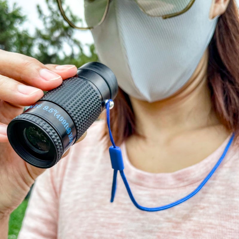 Bejamy Close-up Monocular for Low Vision, Short Distance Viewing with Wide Field of View, Mini-Size Magnifier (4x12mm-Blue Style) - Image 2