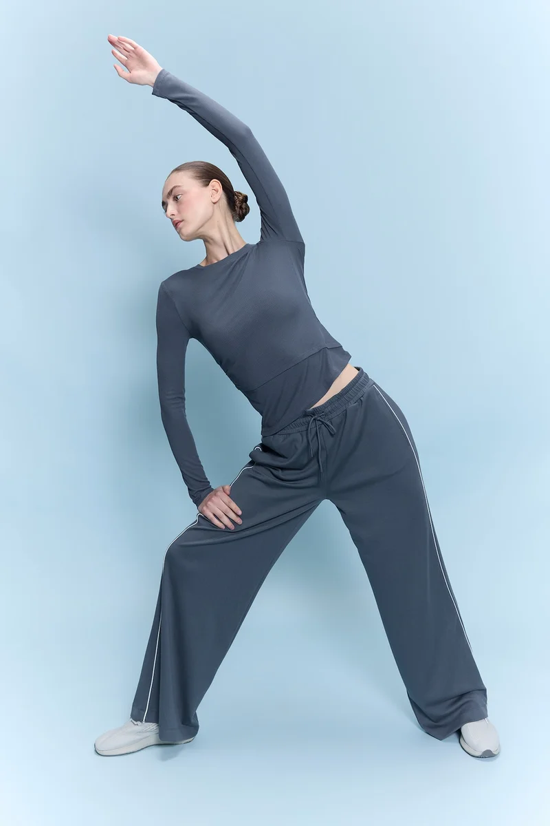 Defacto Wide Leg Standard Length Modal Sweatpants