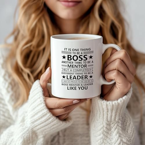 DAYS Motivational Quote Christmas Boss Mentor Leader Ceramic Coffee Mug 325ml - Gift for Bosses, Managers, Retirement, Promotion - the Office Farewell Present for Men Women - Image 5