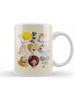 Print Shop Cartoon Kids Human Spongebob Characters Spongebob 01 Mug Porcelain
