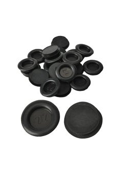 Fielect Fielect 20Pcs 22mm Rubber Grommet Eyelet Ring Gasket Wire Grommets O Ring Electric Cable Protector Rubber Grommets for Wiring Black  - Image 1