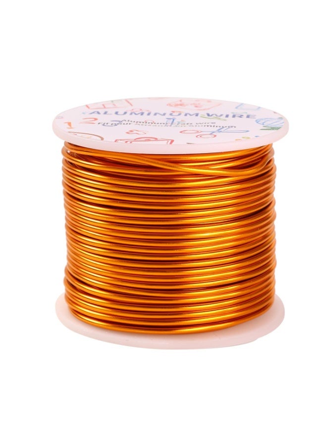 VITION Aluminium Wire 2mm x 30m for Jewellery Making, DIY Craft Beading, Decorative Floral (Gold) - Image 1