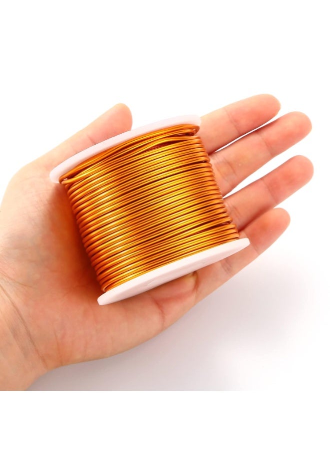 VITION Aluminium Wire 2mm x 30m for Jewellery Making, DIY Craft Beading, Decorative Floral (Gold) - Image 3