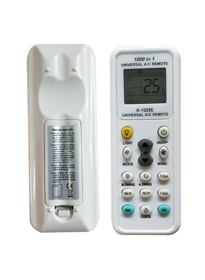 Chabeia Universal K-1028E Universal Air Conditioner LCD A/C Remote Control For L Panasonic Sharp Samsung Fujitsu Haier Hemilton Hicon - Image 1