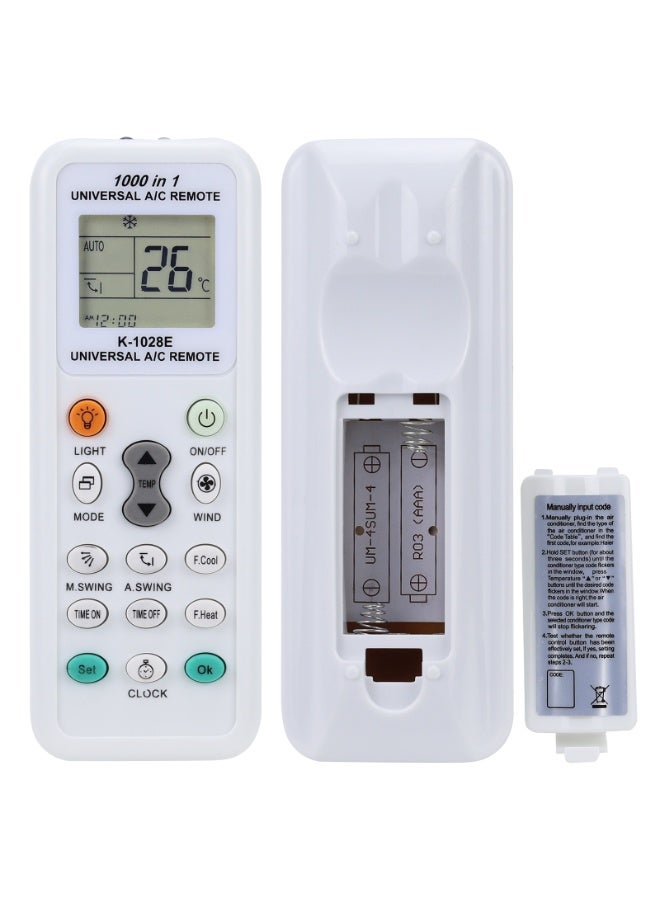 Chabeia Universal K-1028E Universal Air Conditioner LCD A/C Remote Control For L Panasonic Sharp Samsung Fujitsu Haier Hemilton Hicon - Image 5