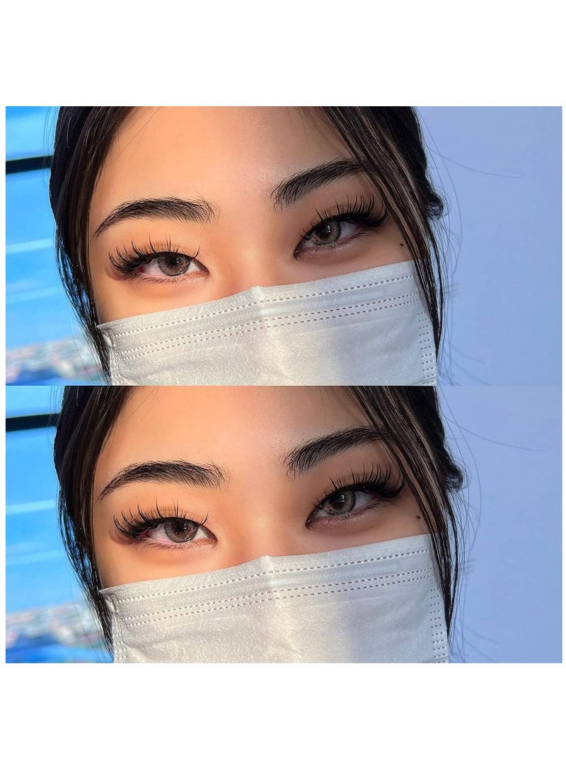 Generic رموش مزيفة، رموش مريحة خيالية 3D رموش أنمي طبيعية مع شريط شفاف، رموش مزيفة رموش كوسبلاي ناعمة مع نقاط 10 أزواج  - Image 4