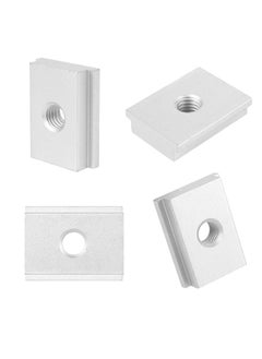 Excefore M8 T Slot Nut, 10 Pieces Aluminium Sliding T-nut Threaded T Track Sliding Nut T Sliding Nut Block for Woodworking Tool Slot Fastener  - Image 2