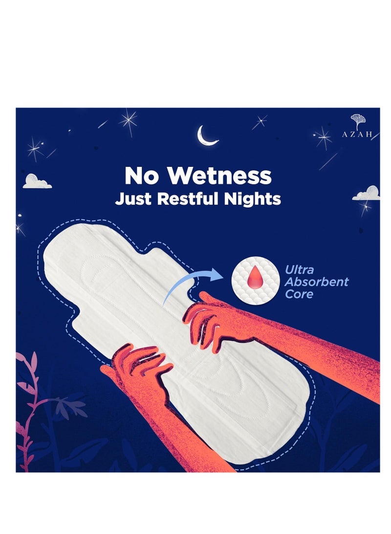 Azah XL+ Sanitary Napkins for Women [Pack of 30] | 312MM Large Night Pads | Cottony Soft Sanitary Pads for Women | XL+ Pads for Women | Leak Proof for Overnight Protection | Extra Long & Wide Back - Image 4