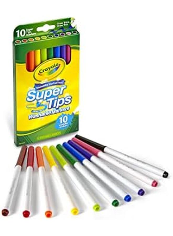 Crayola 10 Ct. Washable Super Tips Markers 10 Count - Image 2