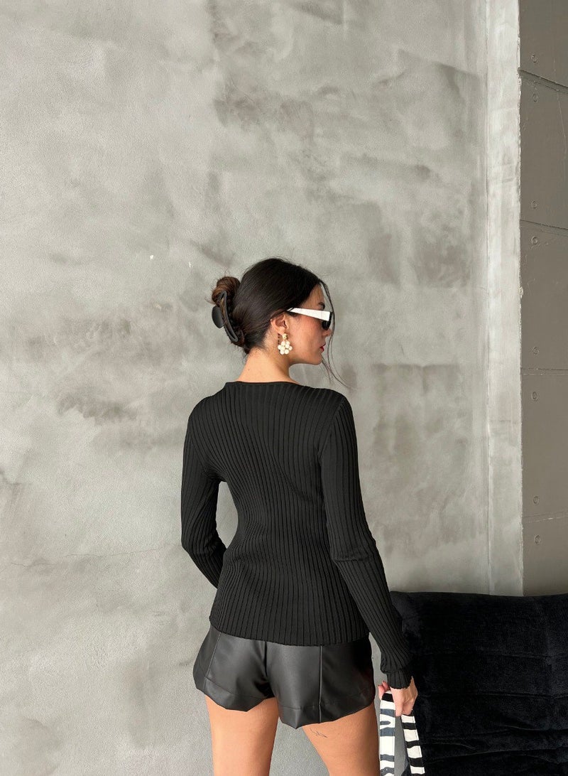 JOY Black cropped top - Image 5