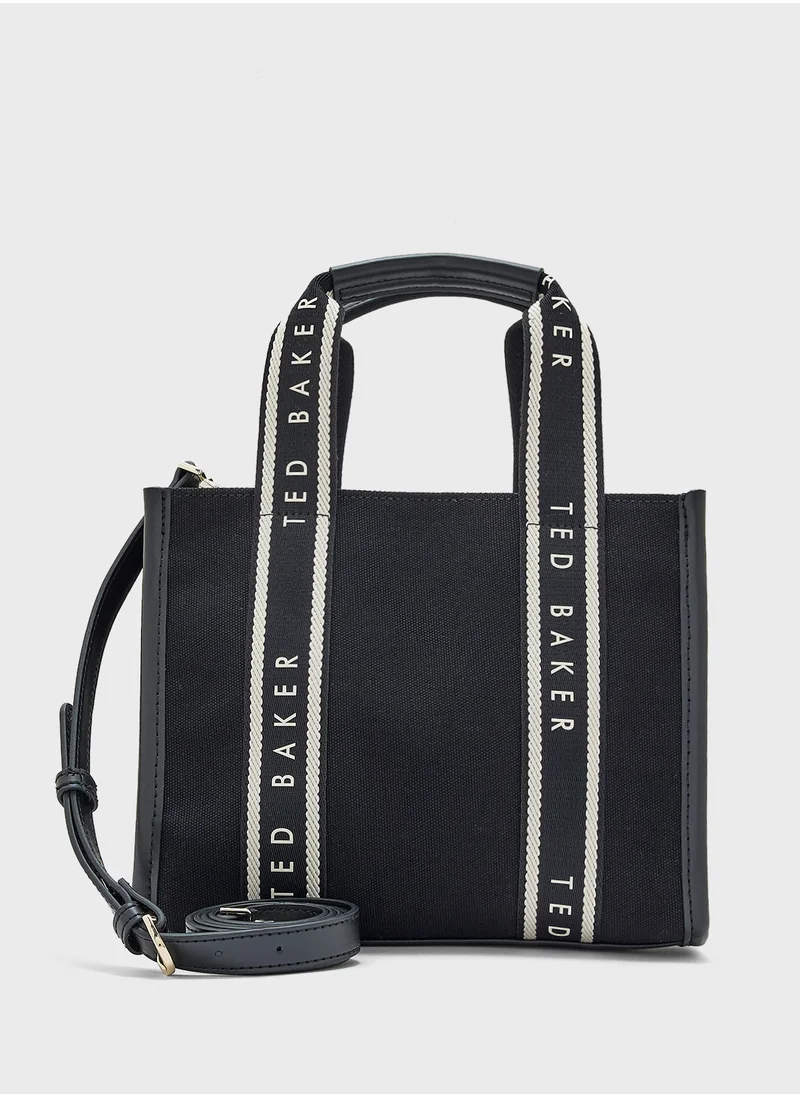 Ted Baker Georjea Webbing Canvas Small Tote