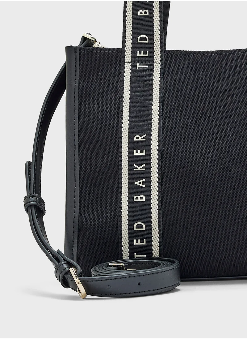 تيد بيكر Georjea Webbing Canvas Small Tote