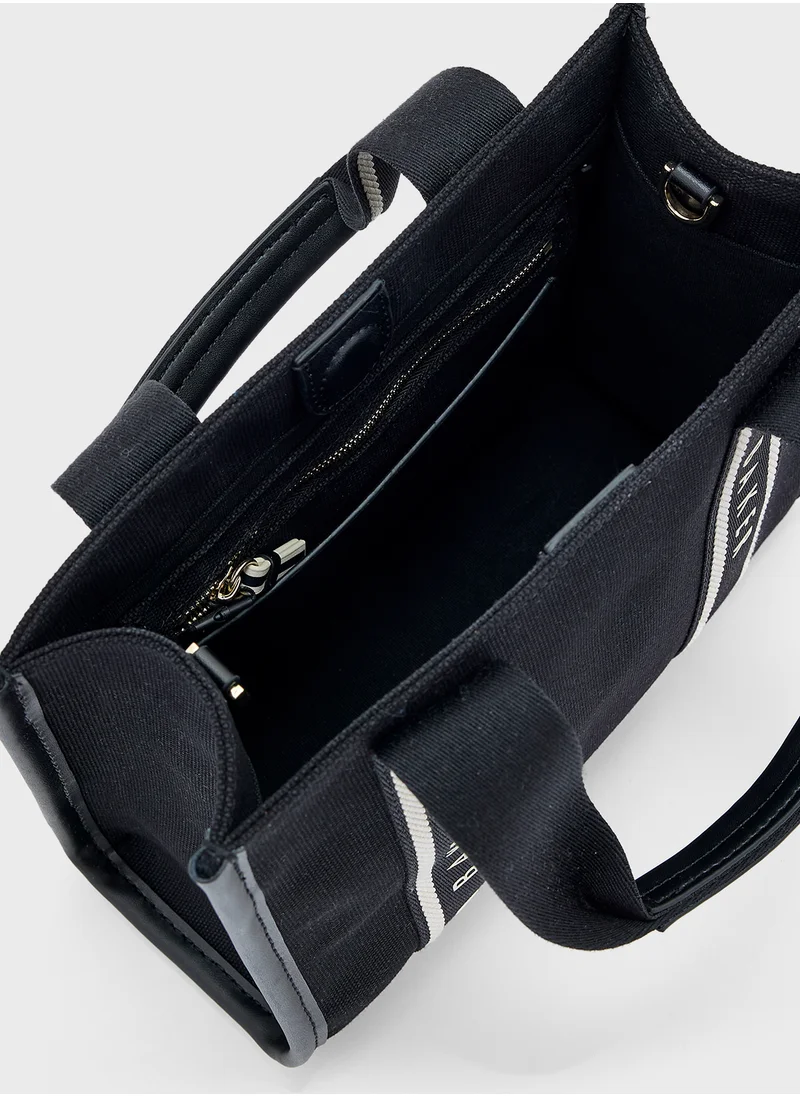 تيد بيكر Georjea Webbing Canvas Small Tote