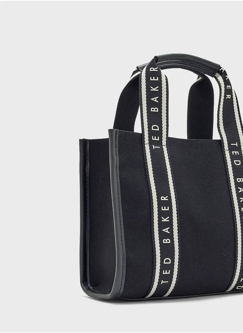 تيد بيكر Georjea Webbing Canvas Small Tote