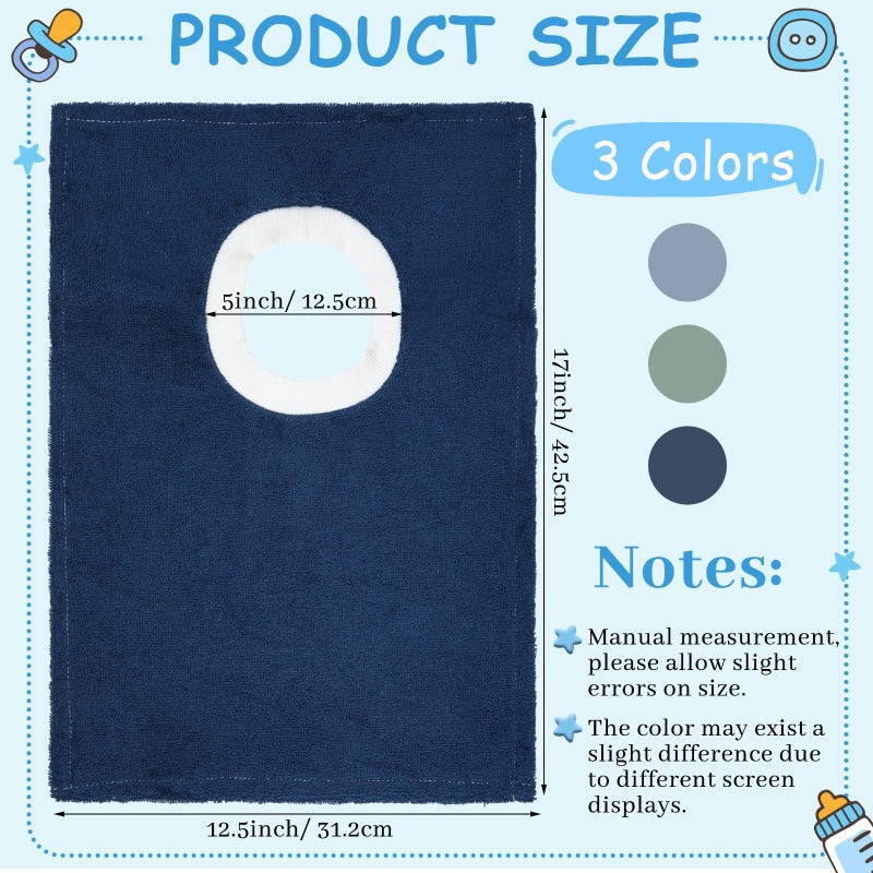 Foaincore 6 Pcs Pullover Baby Bibs Cotton Terry Toddler Absorbent Infant for Feeding and Drooling Towel Slip on Bib (Elegant Color) - Image 2