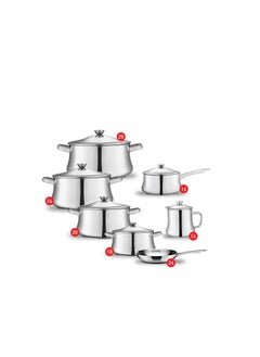 Zahran Tefal Classic Stainless Steel Cookware Set 13 Pieces 6221064007208 