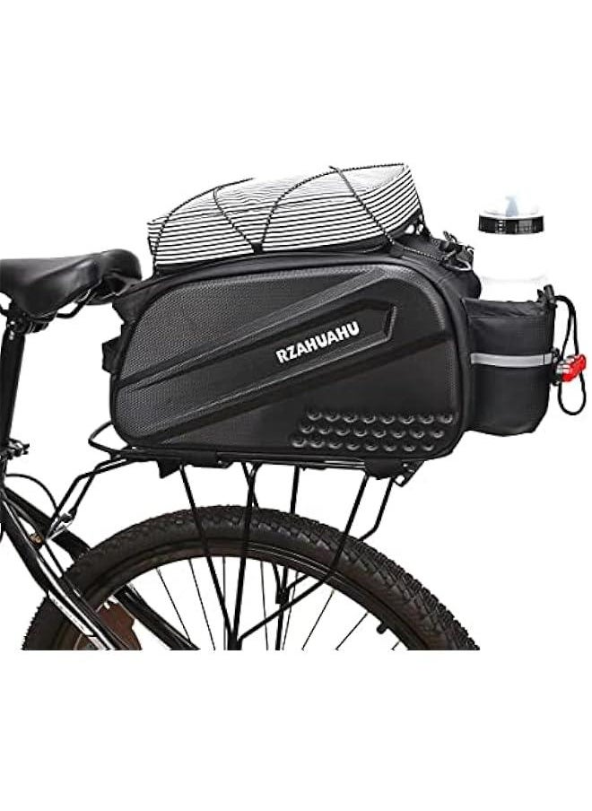 Generic Bike Rear Seat Bag Carbon Waterproof Cycling Bike Rear Seat Trunk Bag Accessories Cargo Pack Road MTB Road Bicycle Carrier Bag Pannier Handbag  - Image 1