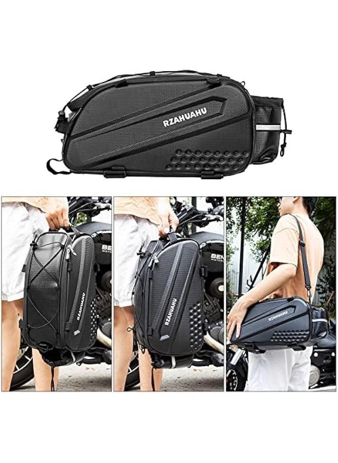 Generic Bike Rear Seat Bag Carbon Waterproof Cycling Bike Rear Seat Trunk Bag Accessories Cargo Pack Road MTB Road Bicycle Carrier Bag Pannier Handbag  - Image 4