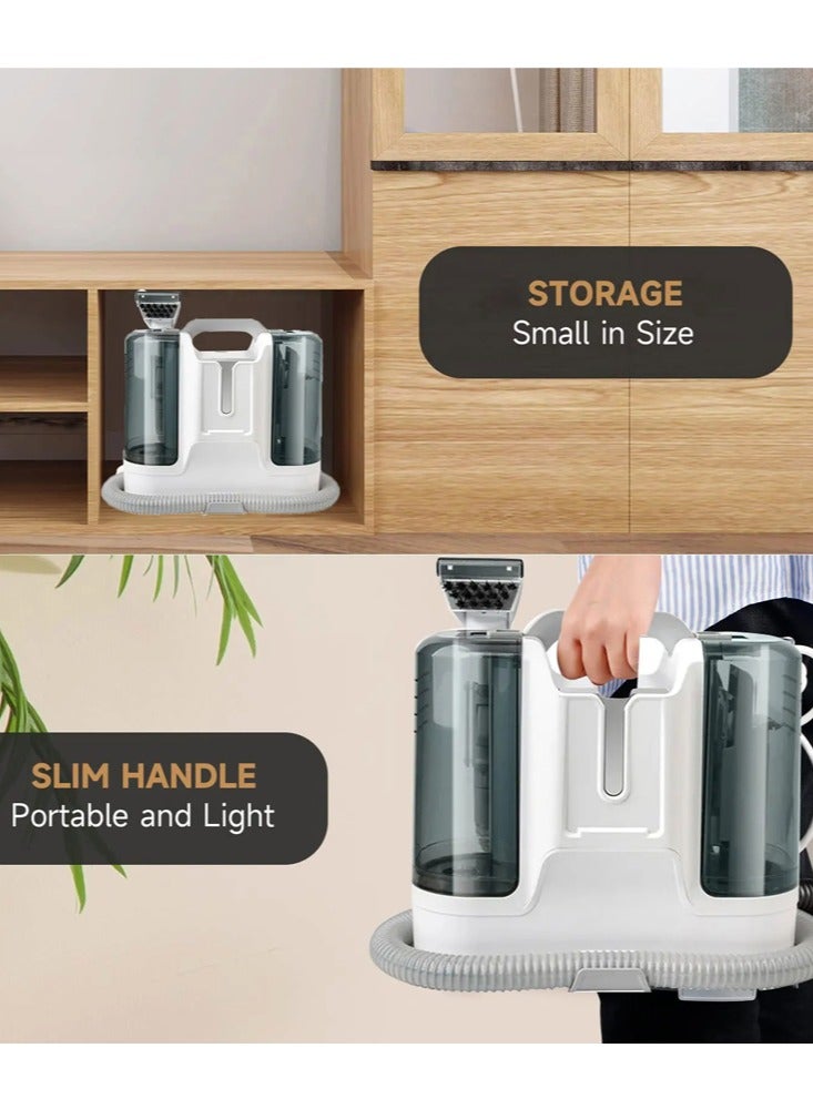 Joshberg Portable Carpet & Upholstery Spot Cleaner, Carpet Cleaner Machine, Pet Stain Remover, Powerful Suction Canister Vacuum Cleaner with Versatile Tools for Upholstery, Couches, Car - Image 3