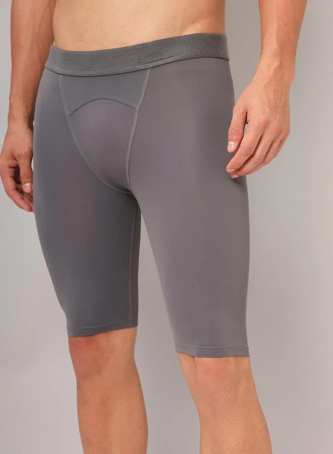 تكنوسبورت بنطال ضيق رياضي سادة بقصة سليم فت