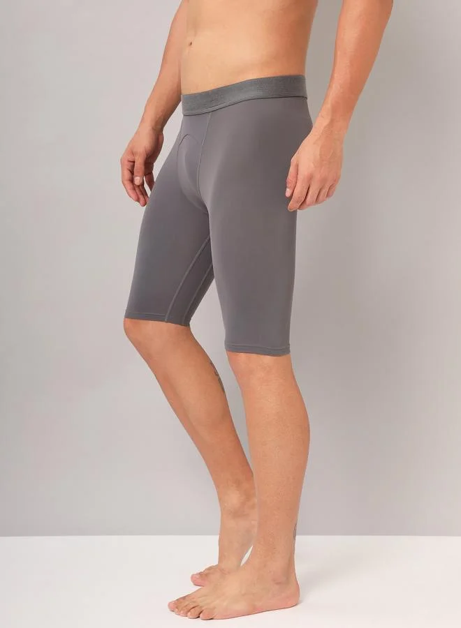 تكنوسبورت بنطال ضيق رياضي سادة بقصة سليم فت