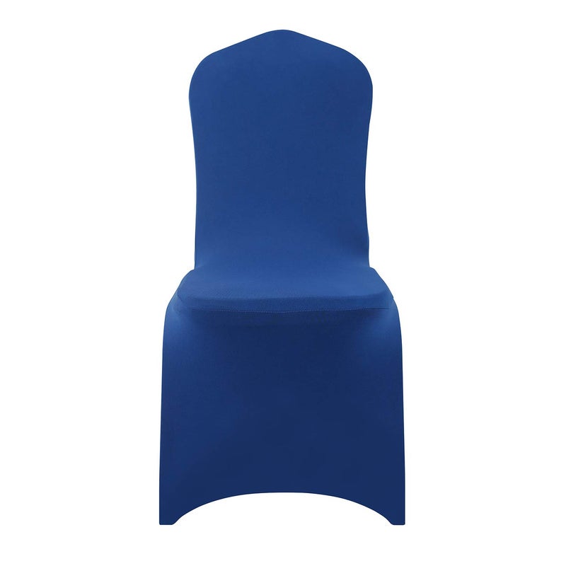 Peomeise Peomeise 6pcs تمتد تغطية كرسي Spandex لحضور حفل حفلات حفل الزفاف (Royal Blue 6)  - Image 2