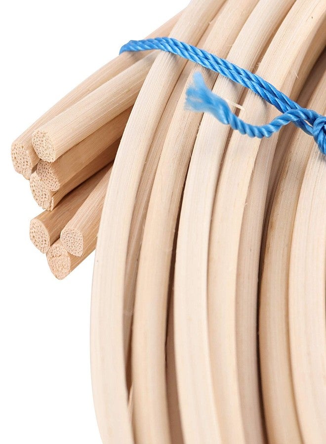 ZOENHOU 22 Yard 1/5 Inch Reed Spline, Durable Wicker Repair Kit, Natural Pliable Cane Webbing Material for Aromatherapy Stick Basket Weaving Winding Layering Modeling - Image 3