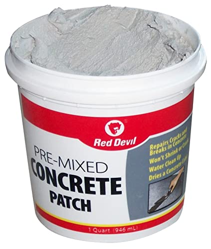 Red Devil 0641 Concrete Repair Patch, Cement Crack Filler, Pre-Mixed, 1 Gallon, Pack of 1, Gray, Made in USA - Image 5