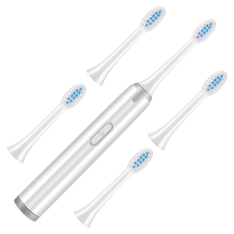 Soft Bristles Electric Toothbrush For Adults Portable With Replacement Heads - Image 2
