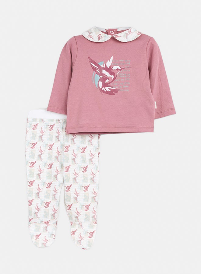 Baby Girls Interlock Pyjama set