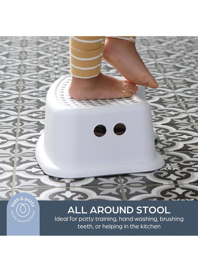 Hihonor Non-Slip Base And Contoured Design Baby Step Stool, Grey  - Image 5