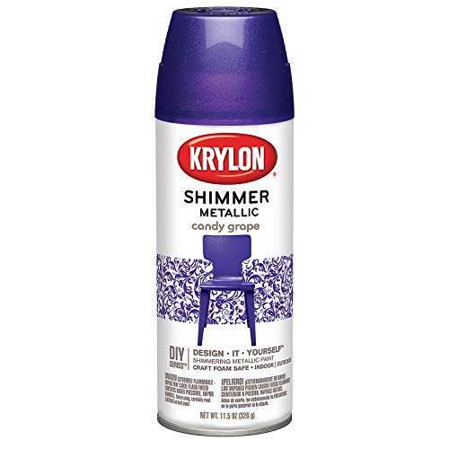 Krylon K03928000 Candy Grape Shimmer Metallic Paint, 11.5 ounces - Image 1