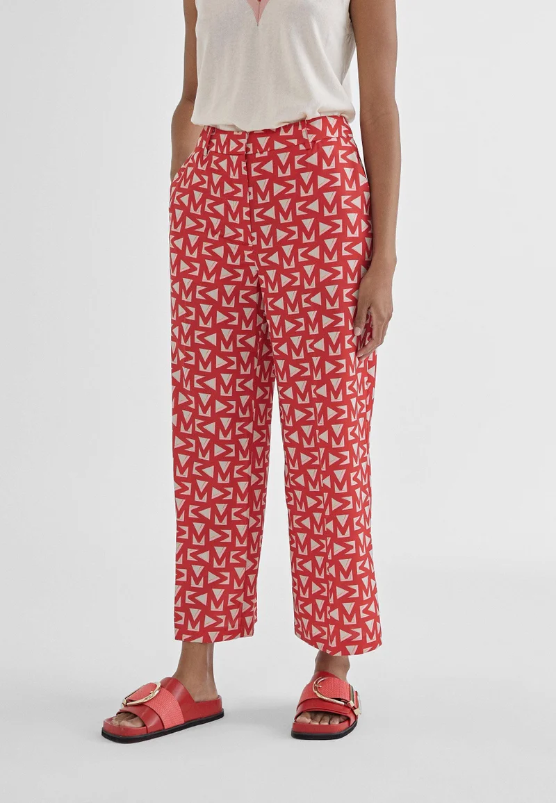 Lola Casademunt Monogrammed cropped trousers