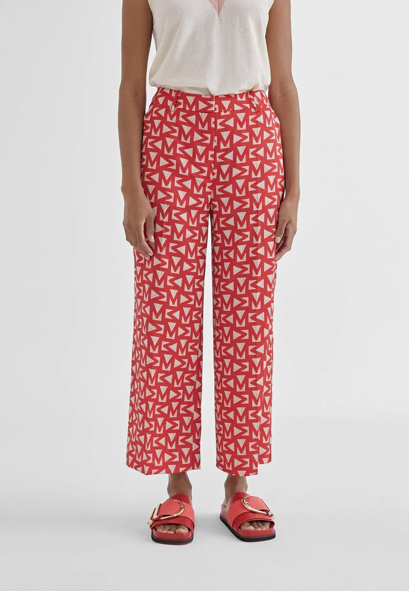 Lola Casademunt Monogrammed cropped trousers