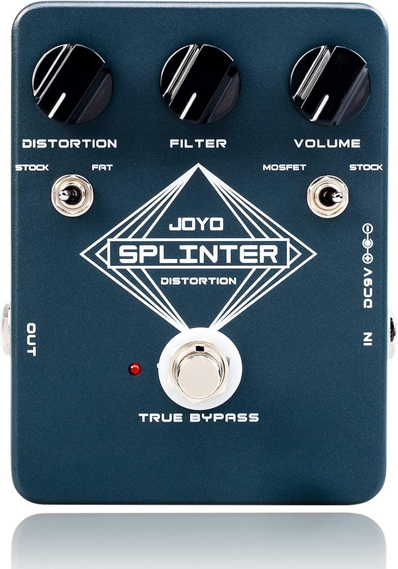 جويو دواسة تأثير تشويه الجيتار JOYO مع خيار MOSFET و FAT Clipping Boost تشويه سميك - تجاوز حقيقي (SPLINTER JF-21) - Image 1