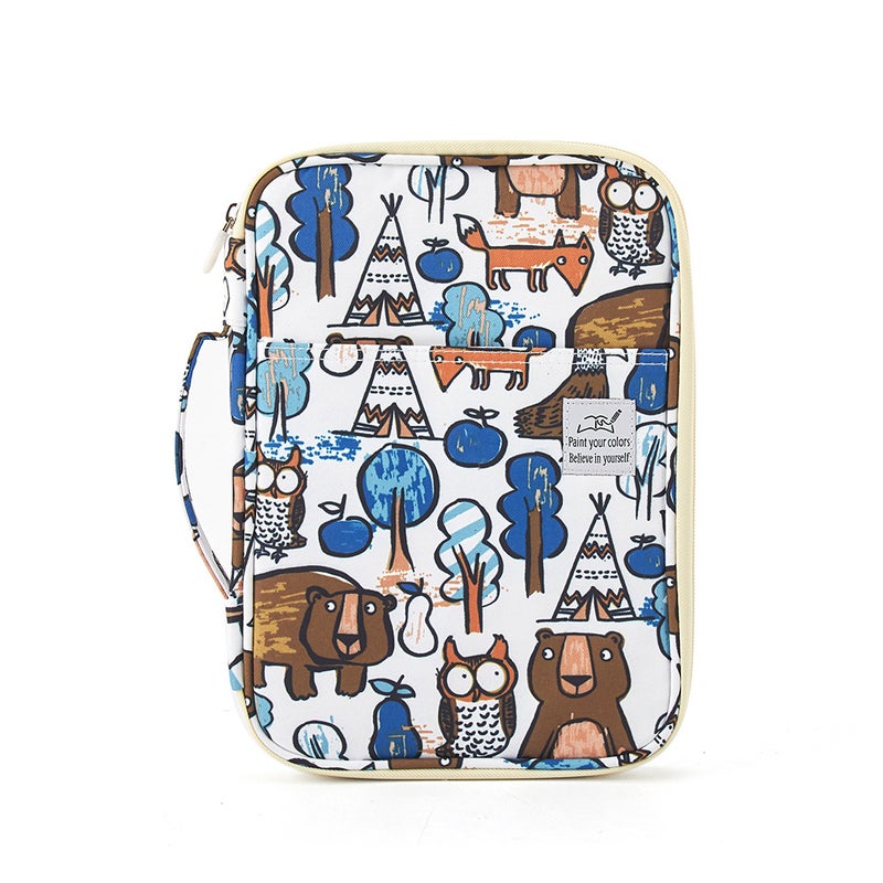 New 192/96 color pencil curtain sketch painting special Pencil Case art student storage bag stationery bag in stock Animal graffiti 