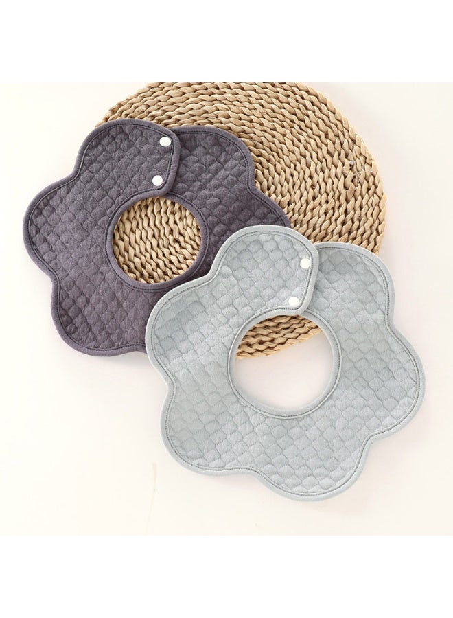 Nariele New 2-Piece Set Baby Drool Bibs