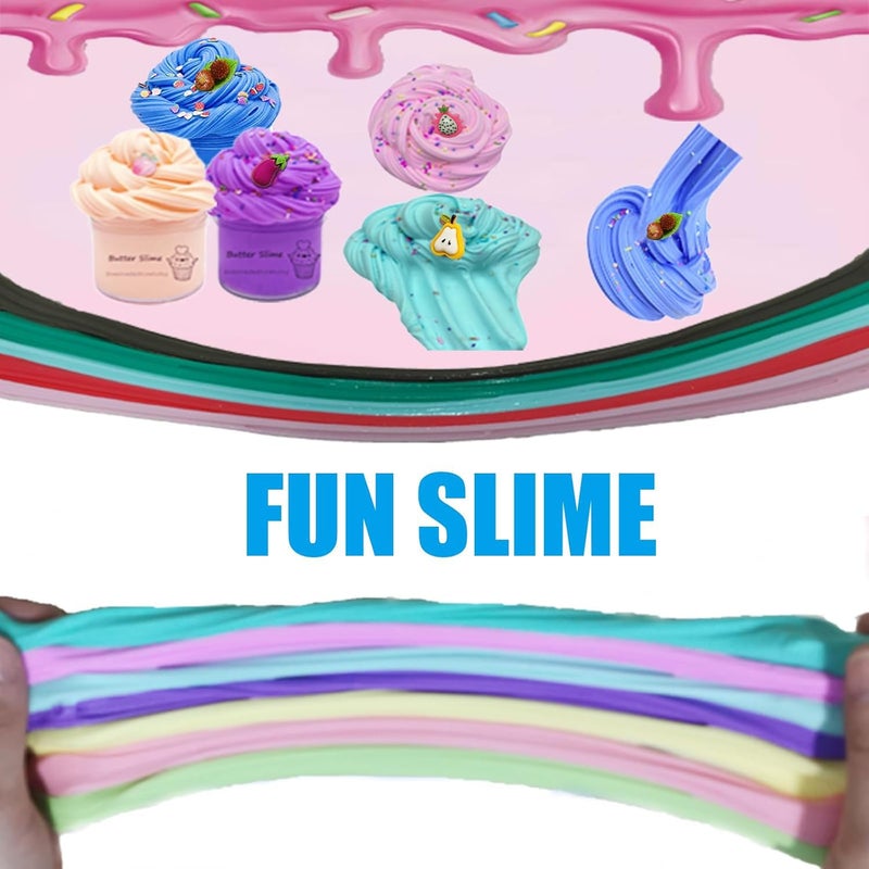 FJAZUFSA 54 Pack Butter Slime Toy kit, Super Soft and Non-Sticky,Very Suitable Birthday Gifts for Boys and Gir,Party Favors,Stress Relief Toys,Easter Filling Stuffers. - Image 4