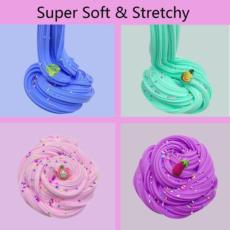 FJAZUFSA 54 Pack Butter Slime Toy kit, Super Soft and Non-Sticky,Very Suitable Birthday Gifts for Boys and Gir,Party Favors,Stress Relief Toys,Easter Filling Stuffers. - Image 5