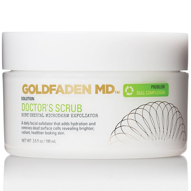 Goldfaden MD Doctors Scrub â€“ Ruby Crystal Microderm Exfoliator â€“ Daily Face Polish with Hyaluronic Acid & Seaweed Extract â€“ Brightens, Smooths Texture & Reduces Appearance of Pores â€“ 3.5 fl oz - Image 1