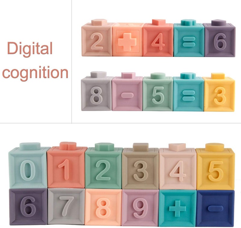 Mini Tudou Soft Baby Blocks - Educational Teething Toys - Image 4