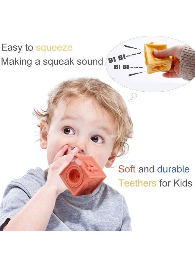 Mini Tudou Soft Baby Blocks - Educational Teething Toys - Image 2
