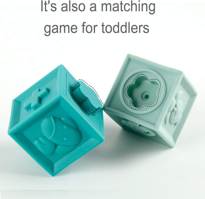 Mini Tudou Soft Baby Blocks - Educational Teething Toys - Image 3