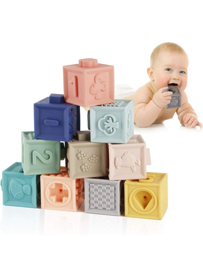 Mini Tudou Soft Baby Blocks - Educational Teething Toys - Image 1