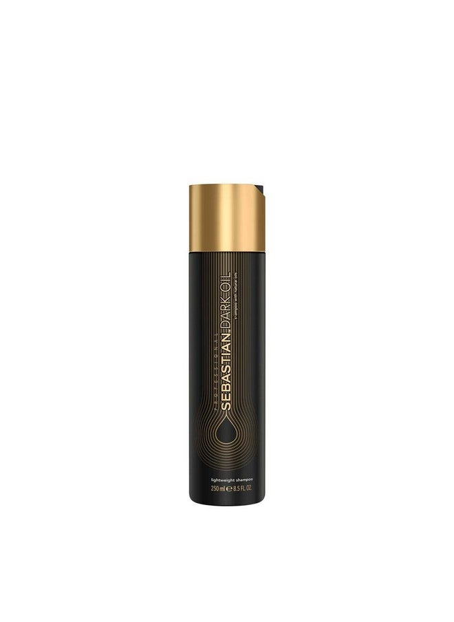 Sebastian - Professional Dark Oil Lightweight Shampoo For Smoothening Hair | 250 Ml | Nourishing Hair Cleanser For Shinier, Silkier Hair | With Jojoba And Argan Oil - Image 1