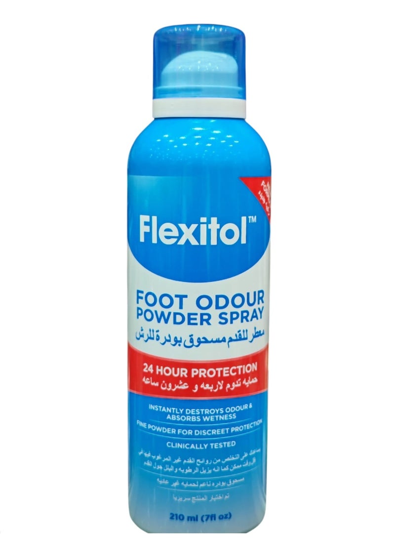 Flexitol Foot Odour Powder Spray – 24 Hour Protection 100 ML - Image 1