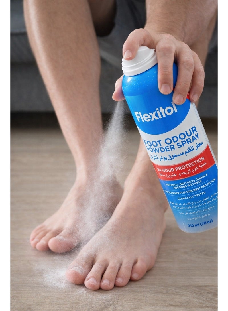Flexitol Foot Odour Powder Spray – 24 Hour Protection 100 ML - Image 3
