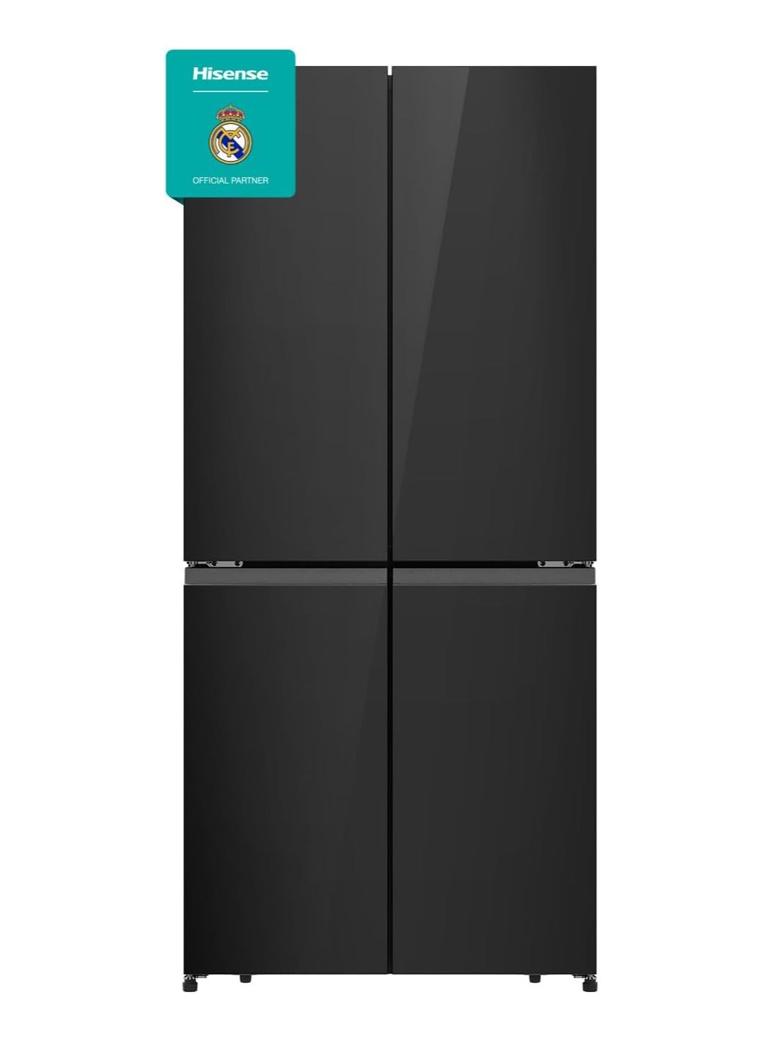 Hisense RQ5G470SBB3 - Cross Door American 457L Freezer Fridge, My Fresh Choice, Dual-Tech Cooling, Bottom Cooling System, Black Glass RQ5G470SBB3 Black