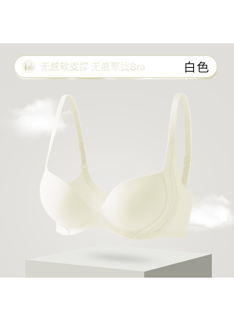 Generic - Seamless Push-Up Bra for Natural Lift White - Image 1